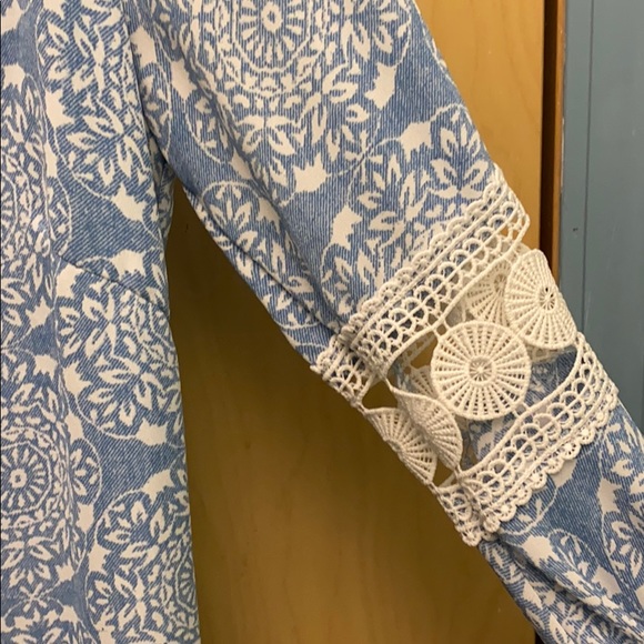 Blue print dress - Picture 2 of 3